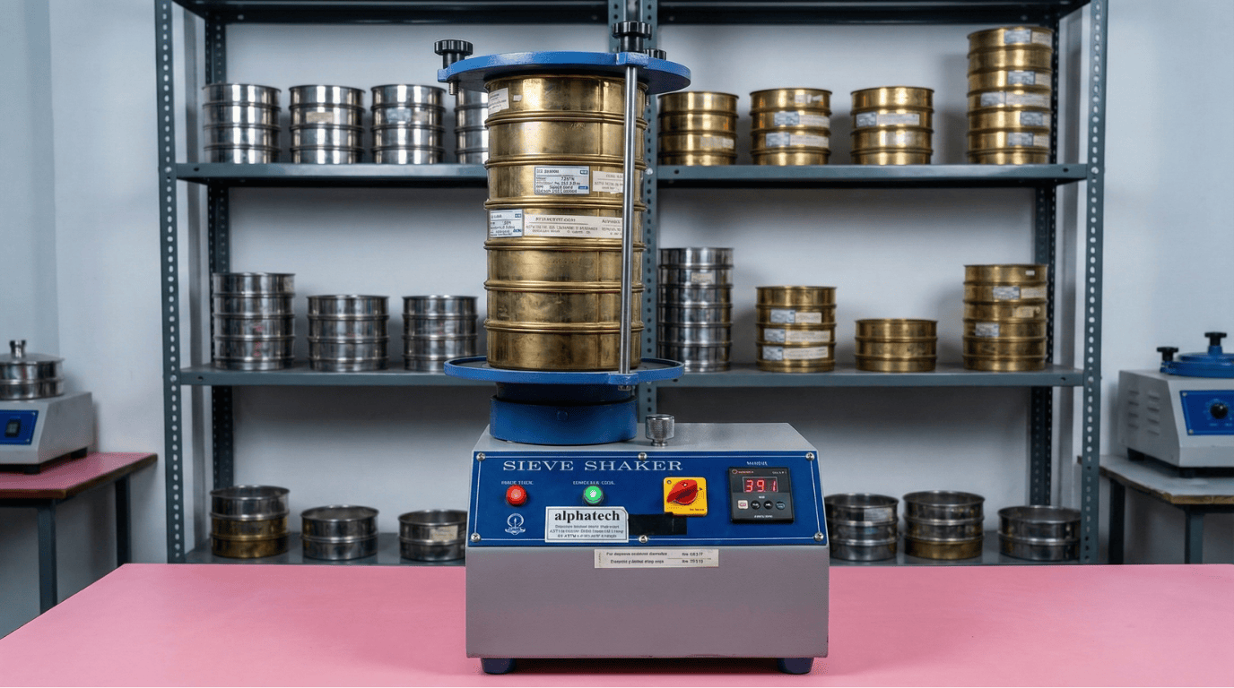Aggregate Sieve Analysis Equipment - IS 2386 Part 1 Particle Size Distribution Testing