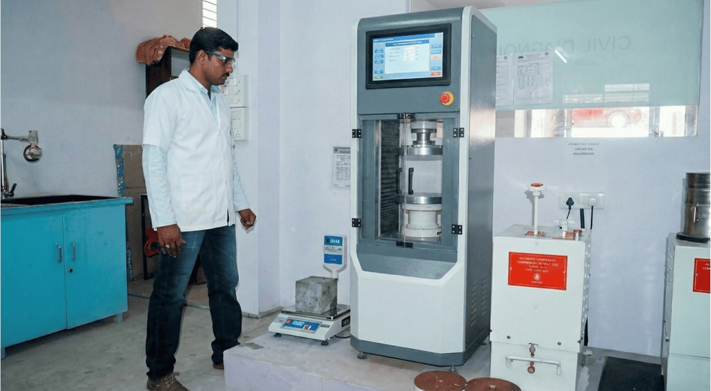 NABL Accredited Concrete Cube Testing Facility