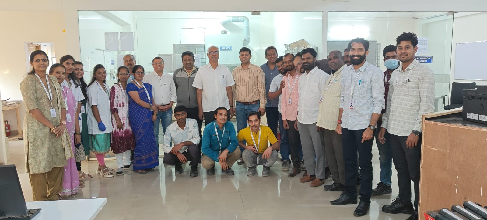 V2 Civil Diagnostics laboratory team — engineers and technicians